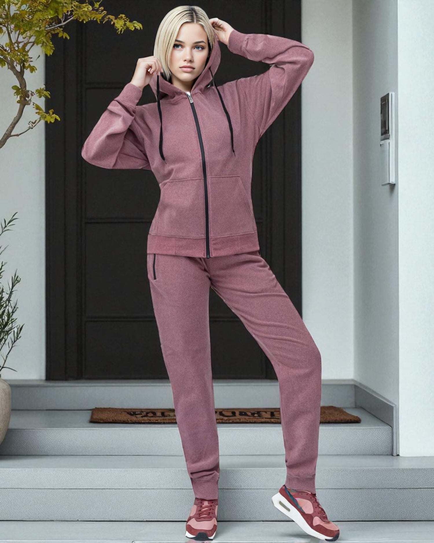 Women's Soft Stretch Warm & Comfy fleece 2-piece Sweatsuit