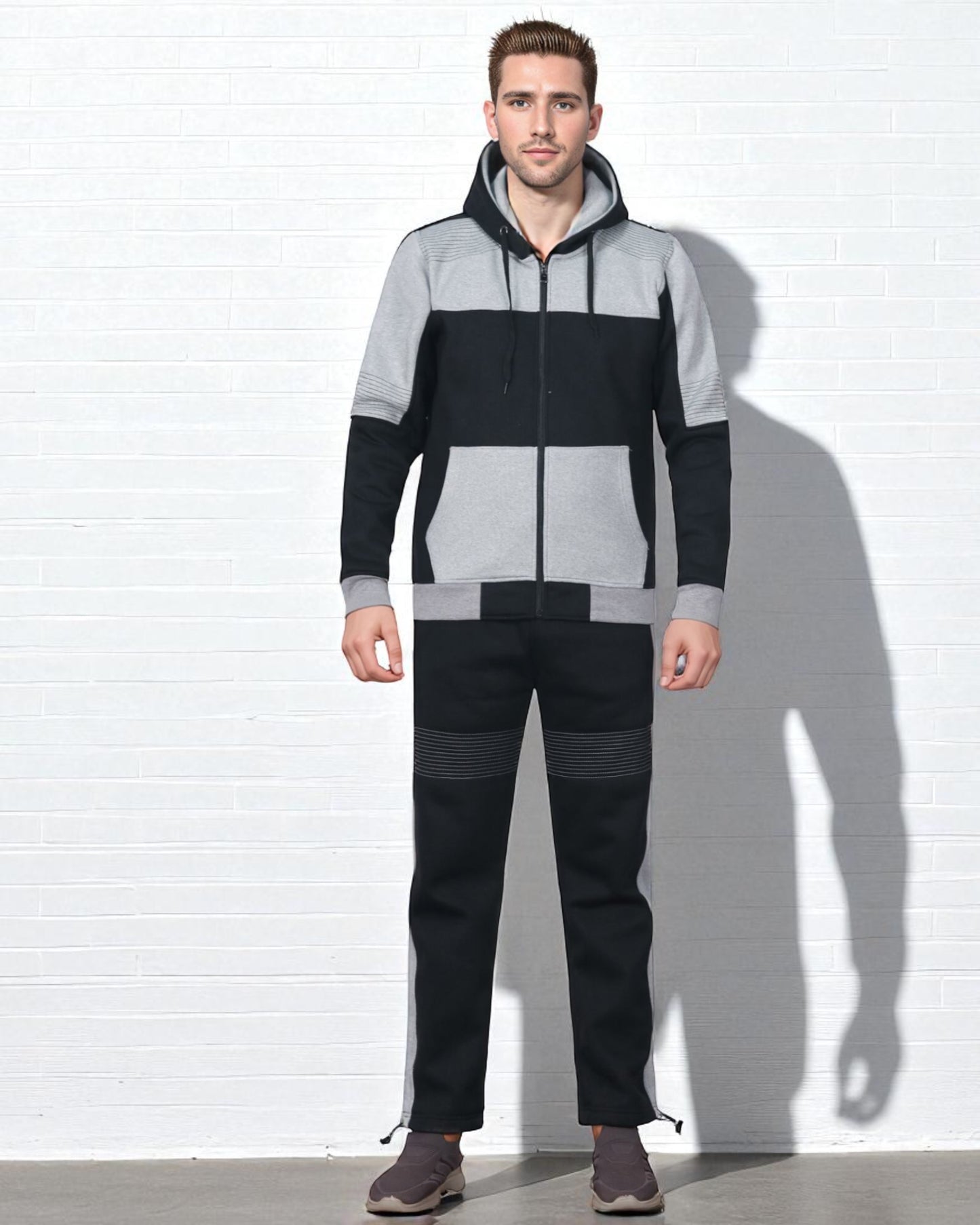 Men's Reef-Tech Fleece Sweatsuit biker stitch Set