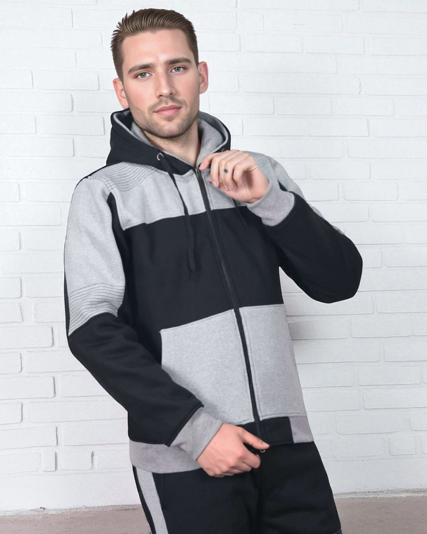 Men's Reef-Tech Fleece Sweatsuit biker stitch Set