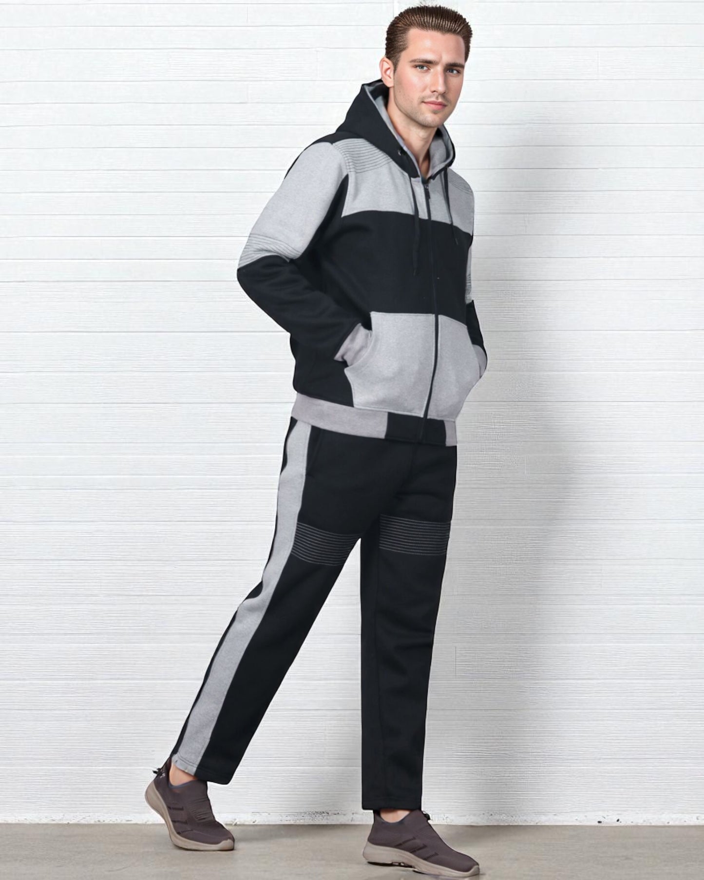 Men's Reef-Tech Fleece Sweatsuit biker stitch Set