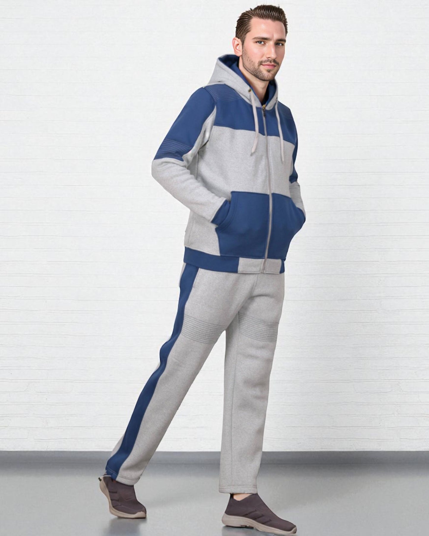 Men's Reef-Tech Fleece Sweatsuit biker stitch Set