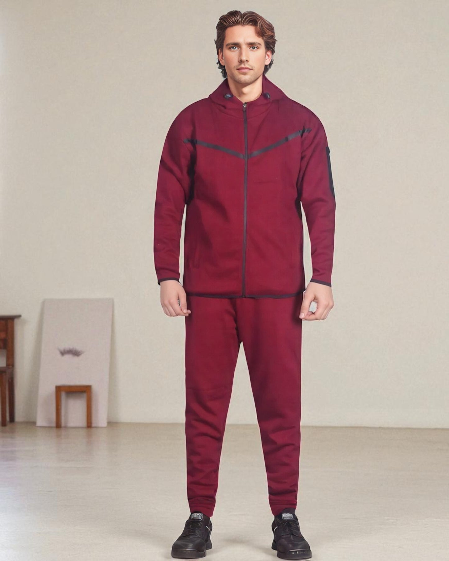 Men’s 2-Piece Sweatsuit Tech Fleece Heavy Winter Outfit