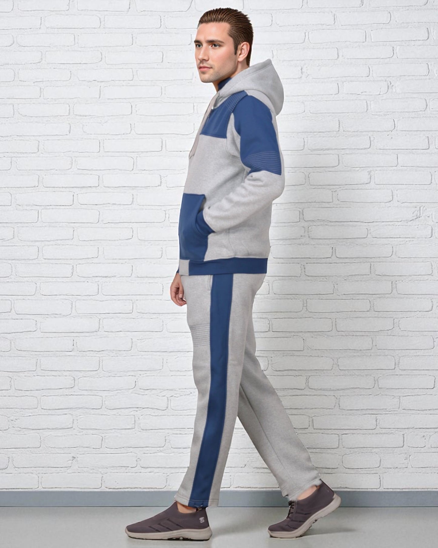 Men's Reef-Tech Fleece Sweatsuit biker stitch Set