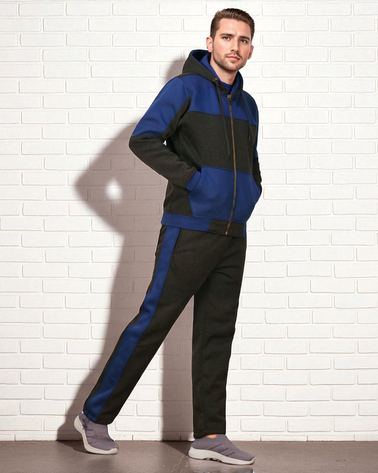 Men's Reef-Tech Fleece Sweatsuit biker stitch Set