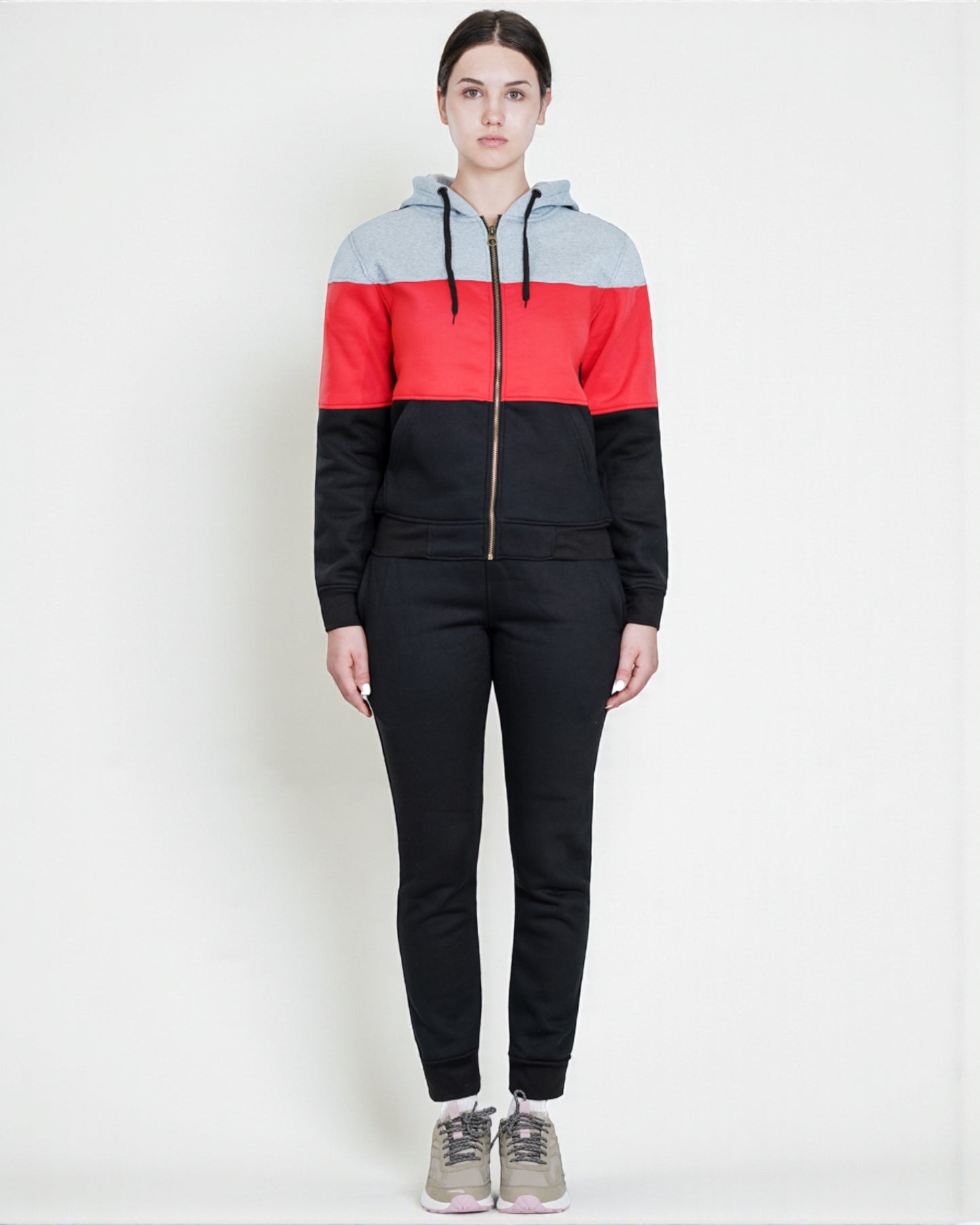 Women’s ColorBlock Zip-Up Sweatsuit