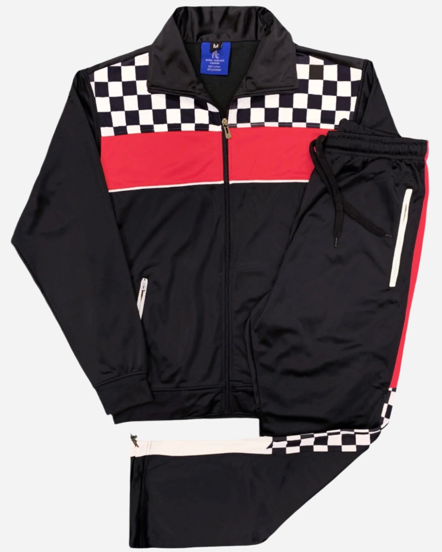 Men’s Tracksuit Traditional Checker Boxed Track jacket & Track pants