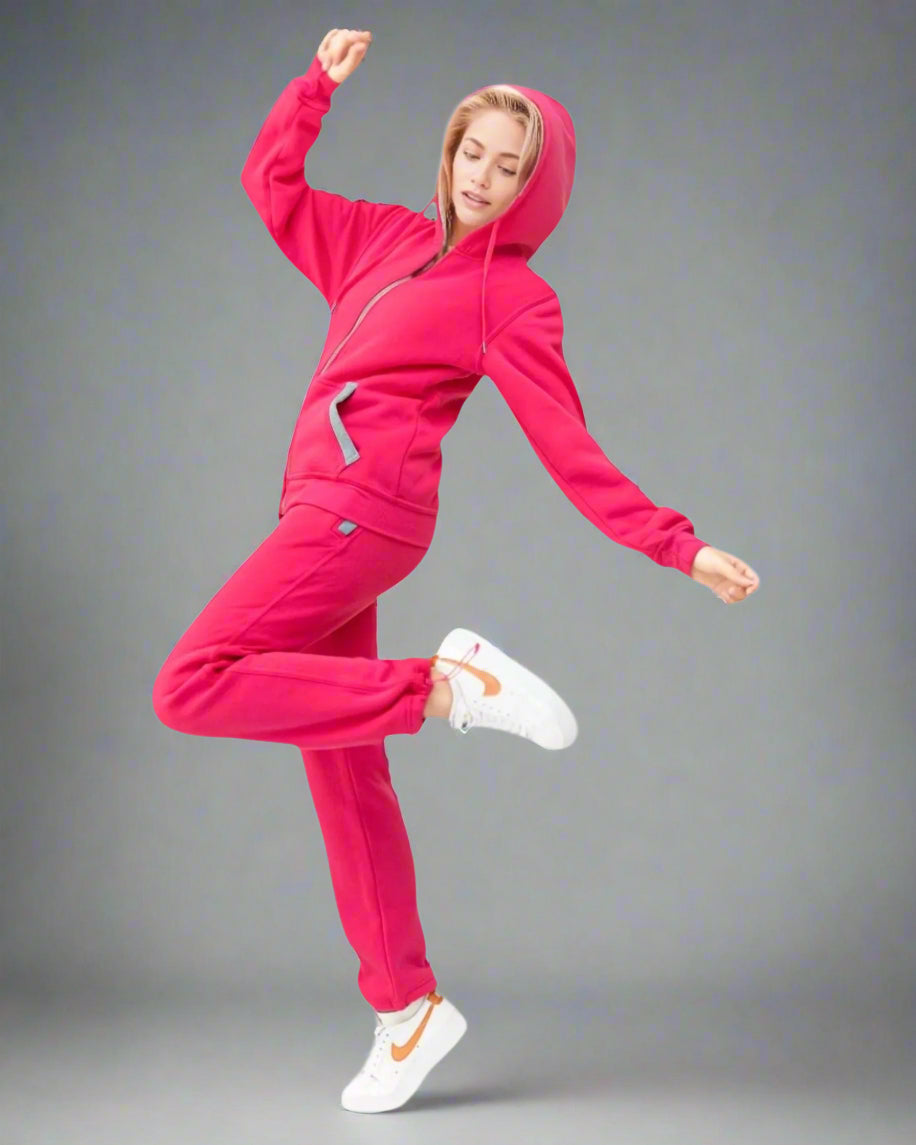 Women’s Blossoms Loungewear Jogging suit Sweat Jacket Sweatpants outfit