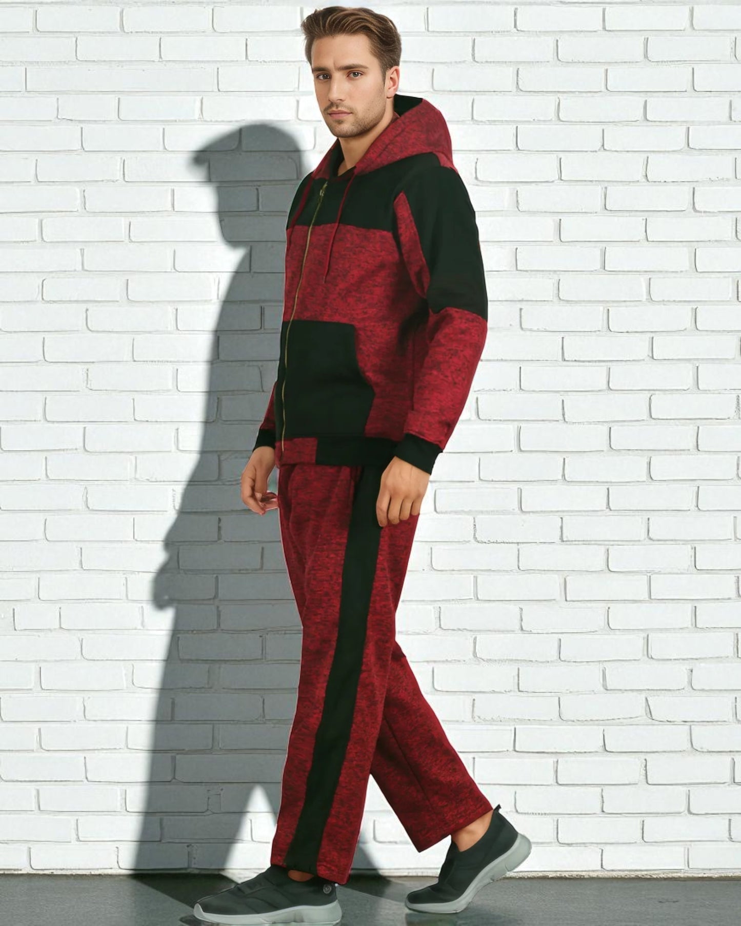 Men's Reef-Tech Fleece Sweatsuit biker stitch Set