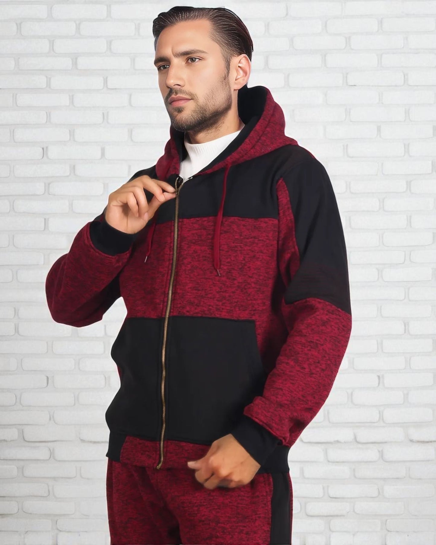 Men's Reef-Tech Fleece Sweatsuit biker stitch Set