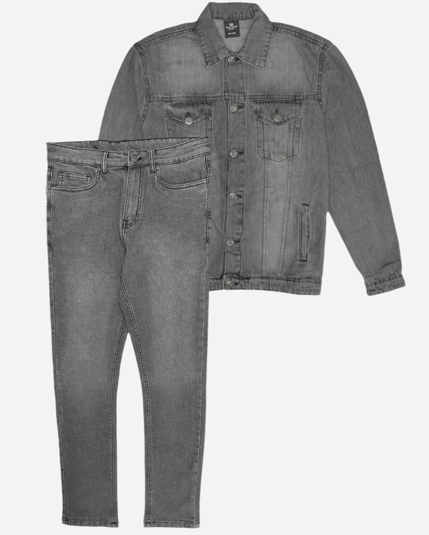 Men's Denim Classic Jean Suit 2-Piece Outfit Jacket & Pants