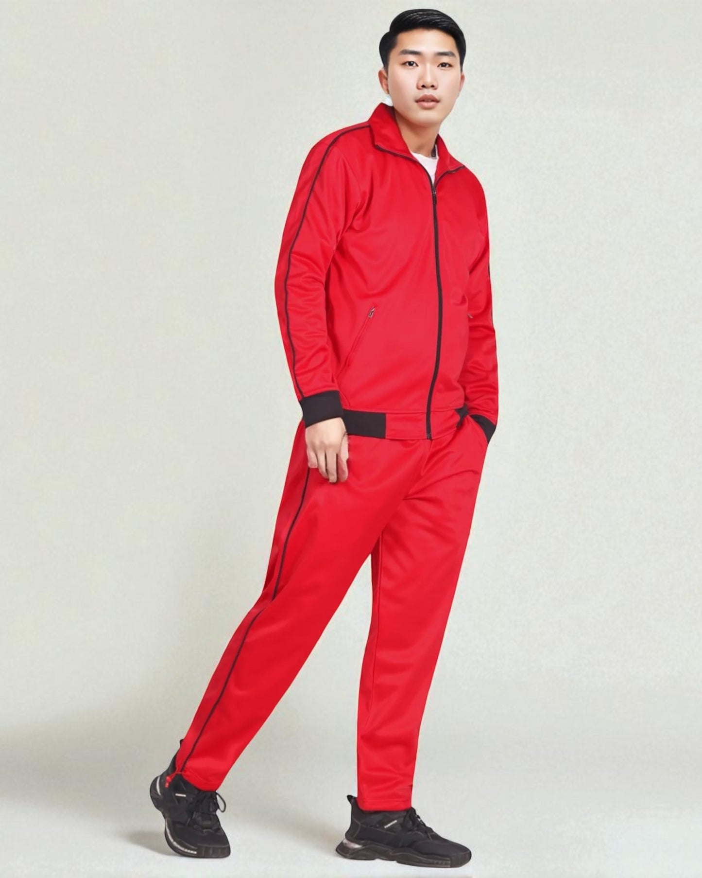 Men's casual Tracksuit plain season round Matching Outfit
