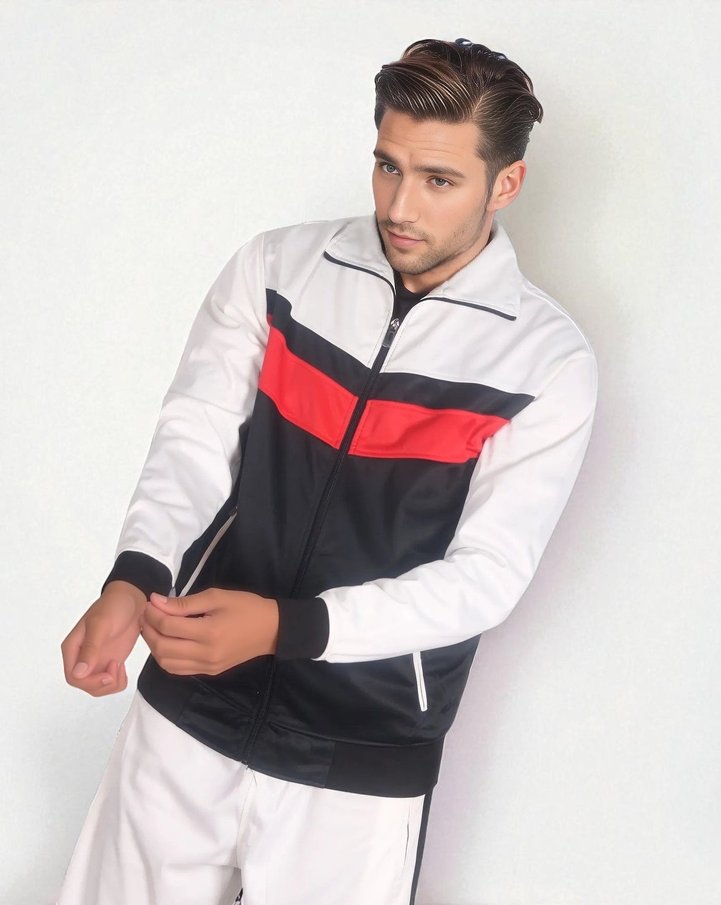 Men's Active Daily wear Tracksuit Jogger Track Jacket & Track Pants Jogging Suit