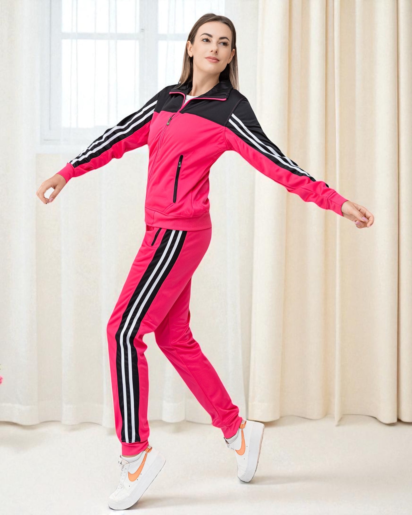 Women’s Co ord Tracksuit 2-piece Tracksuit Loungewear Set