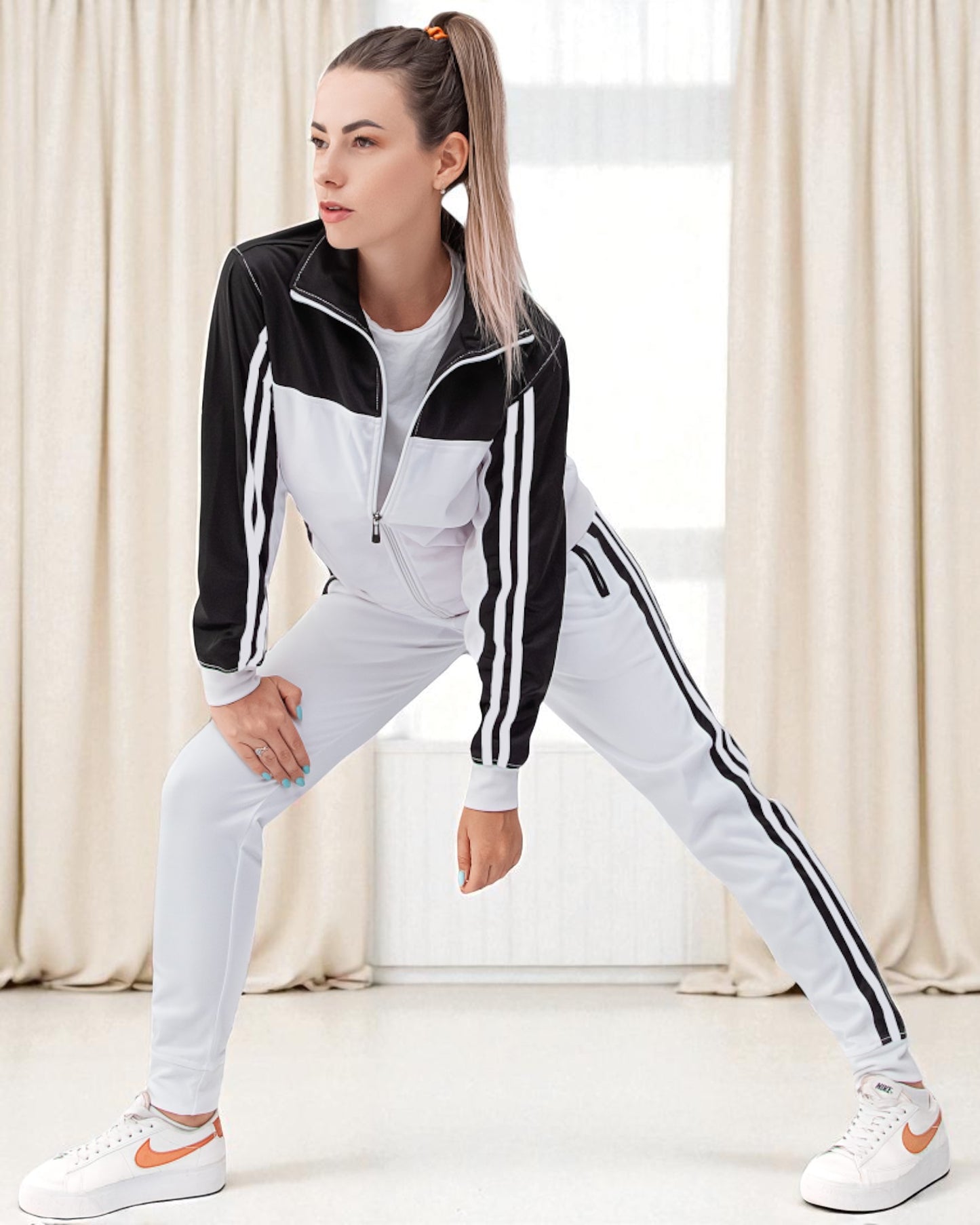 Women’s Co ord Tracksuit 2-piece Tracksuit Loungewear Set