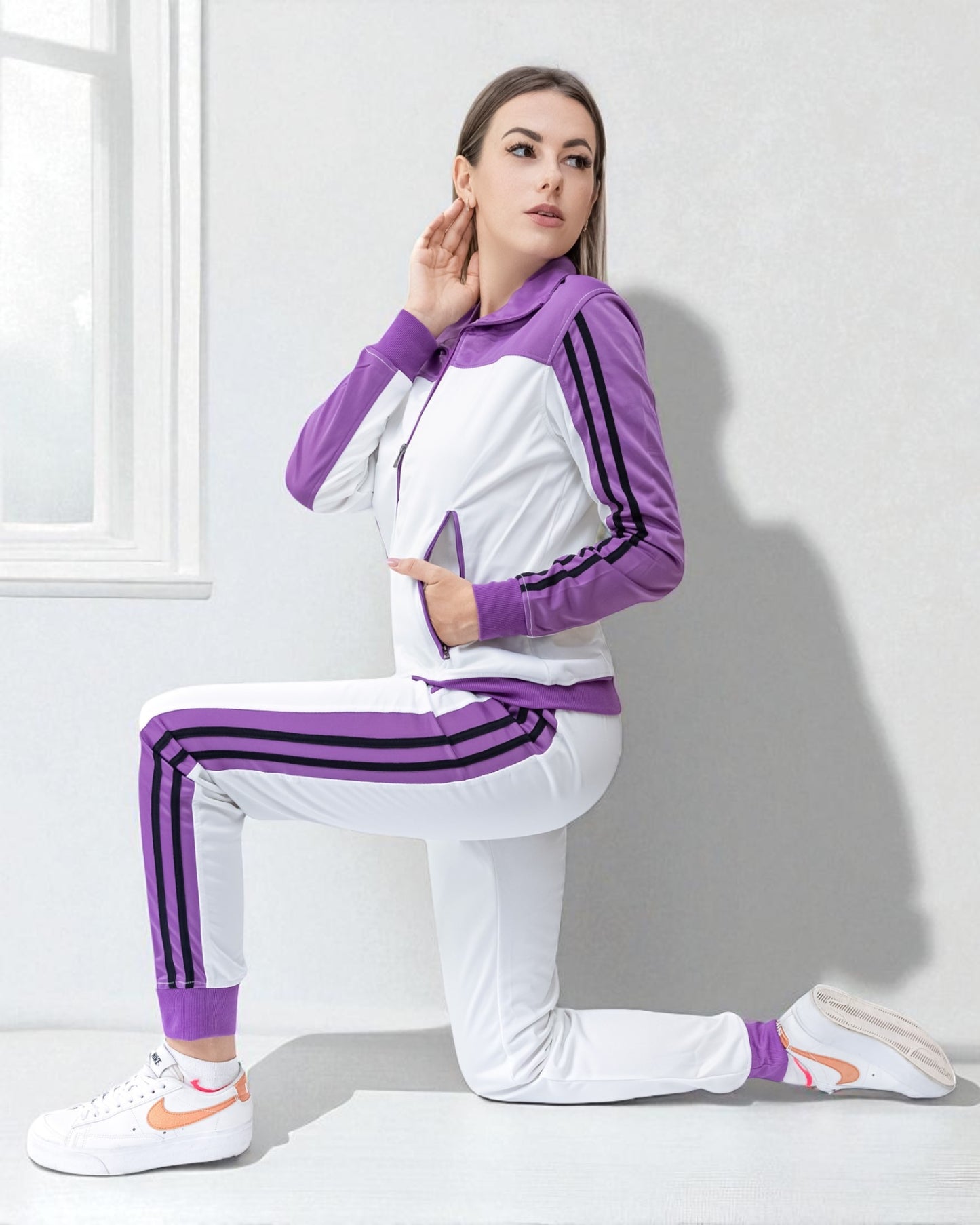 Women’s Co ord Tracksuit 2-piece Tracksuit Loungewear Set