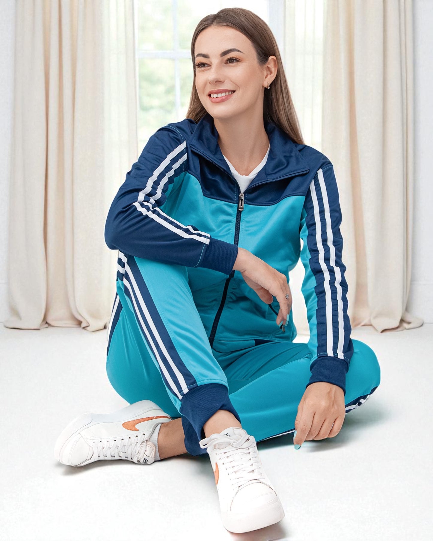 Women’s Co ord Tracksuit 2-piece Tracksuit Loungewear Set