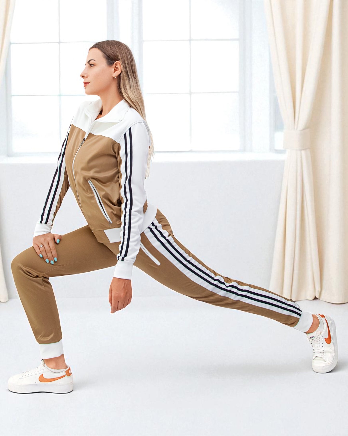 Women’s Co ord Tracksuit 2-piece Tracksuit Loungewear Set