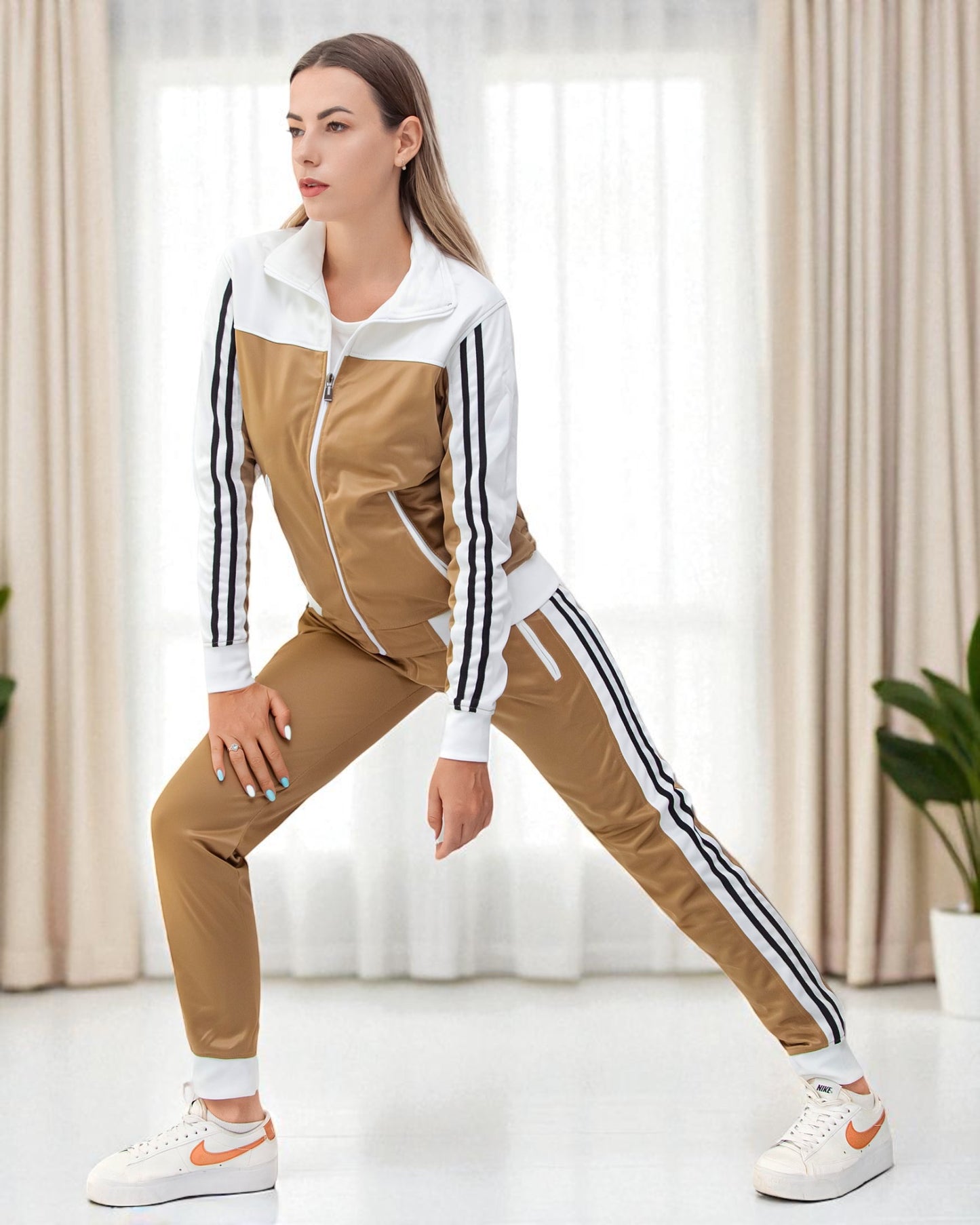 Women’s Co ord Tracksuit 2-piece Tracksuit Loungewear Set