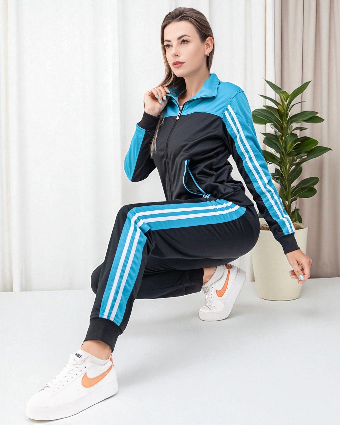 Women’s Co ord Tracksuit 2-piece Tracksuit Loungewear Set
