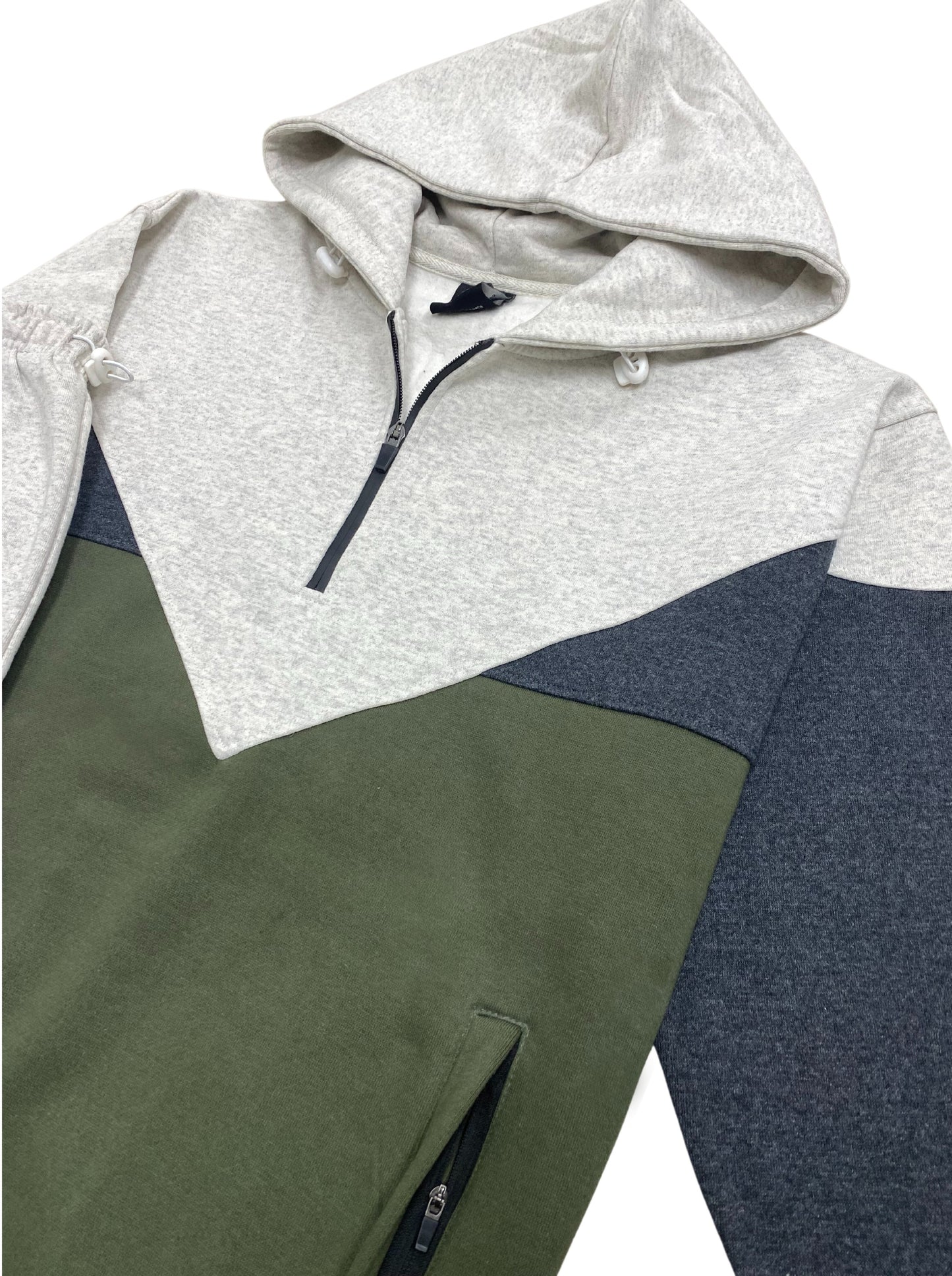 Men’s 2-Piece Quarter Zip Fleece Hoodie Sports Fleece Sweatsuit Heavy Winter Sweat Jacket & Fleece Pants