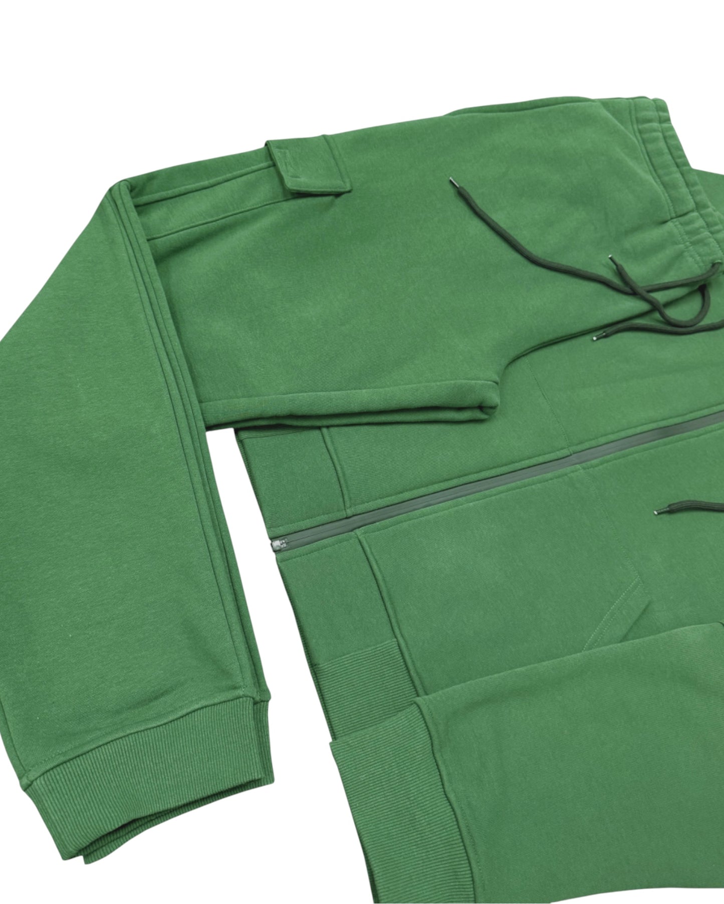 Men’s 2-Piece Cargo Jogger Sweatsuit - Heavy Duty Cotton Blend