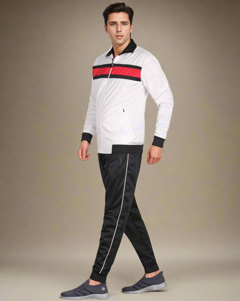 Men's Tracksuit contrast Color 2-piece Set