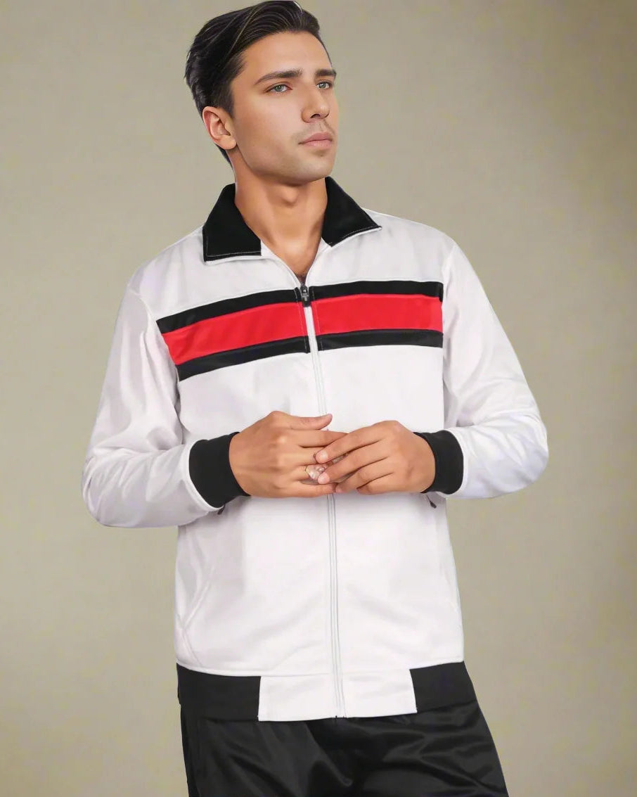 Men's Tracksuit contrast Color 2-piece Set