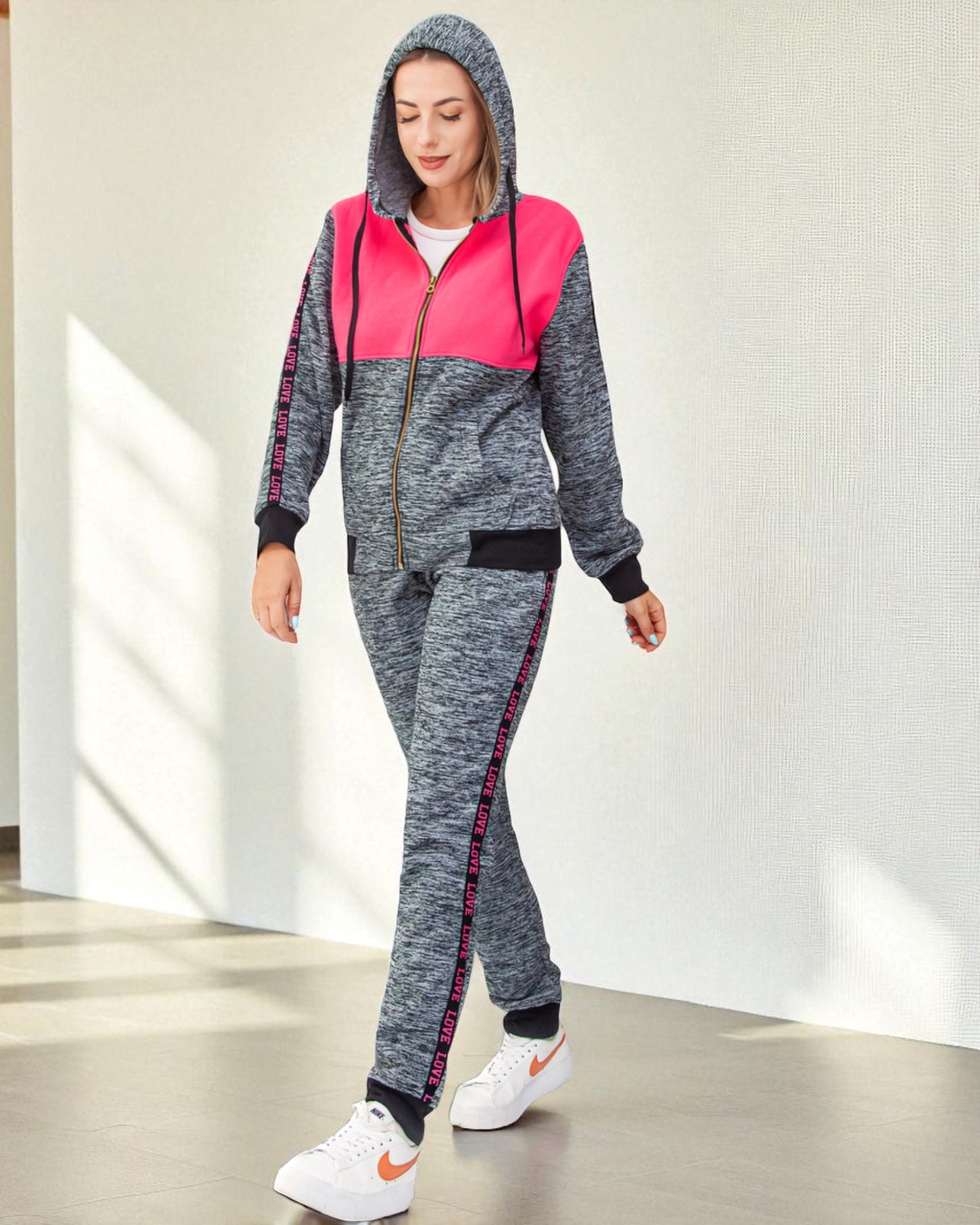 Women's Sweatsuit Love Stripe Outfit