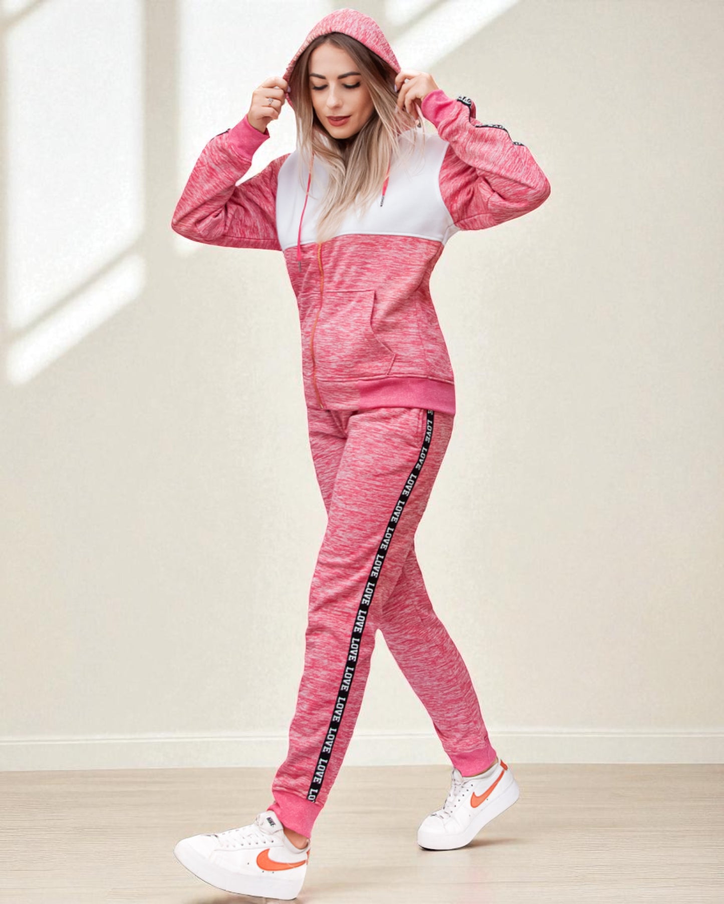 Women's Sweatsuit Love Stripe Outfit