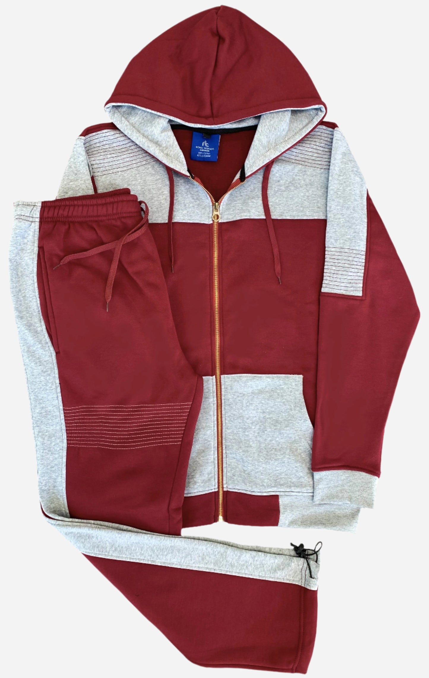Men's Reef-Tech Fleece Sweatsuit biker stitch Set