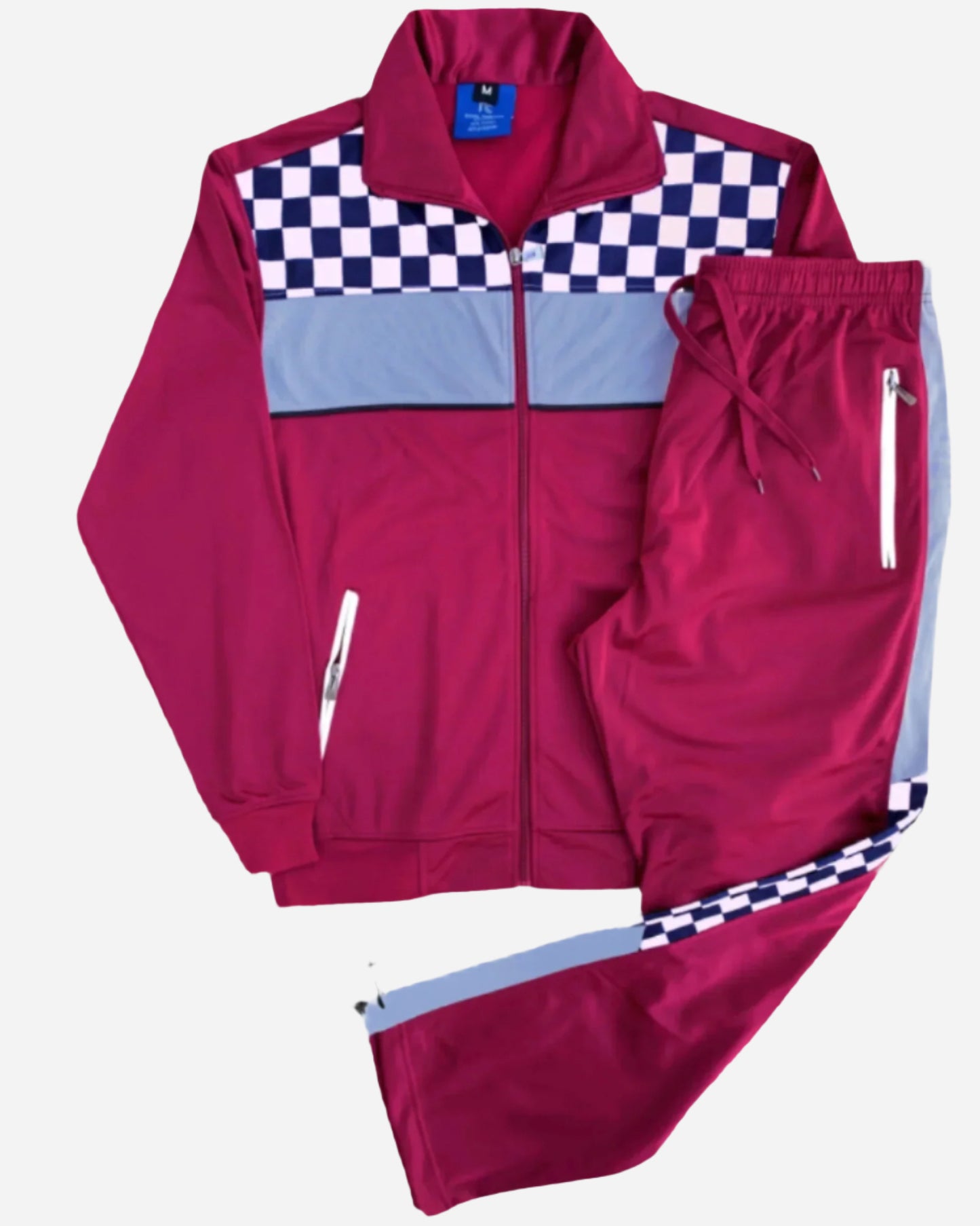 Men’s Tracksuit Traditional Checker Boxed Track jacket & Track pants