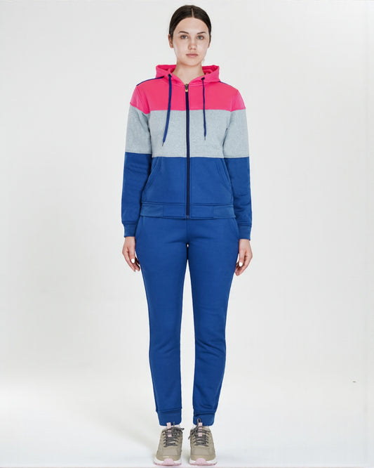 Women’s ColorBlock Zip-Up Sweatsuit