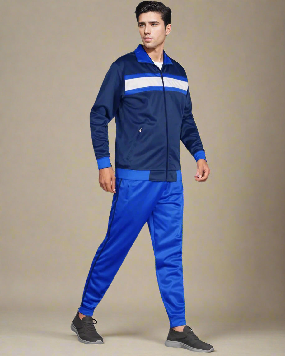 Men's Tracksuit contrast Color 2-piece Set