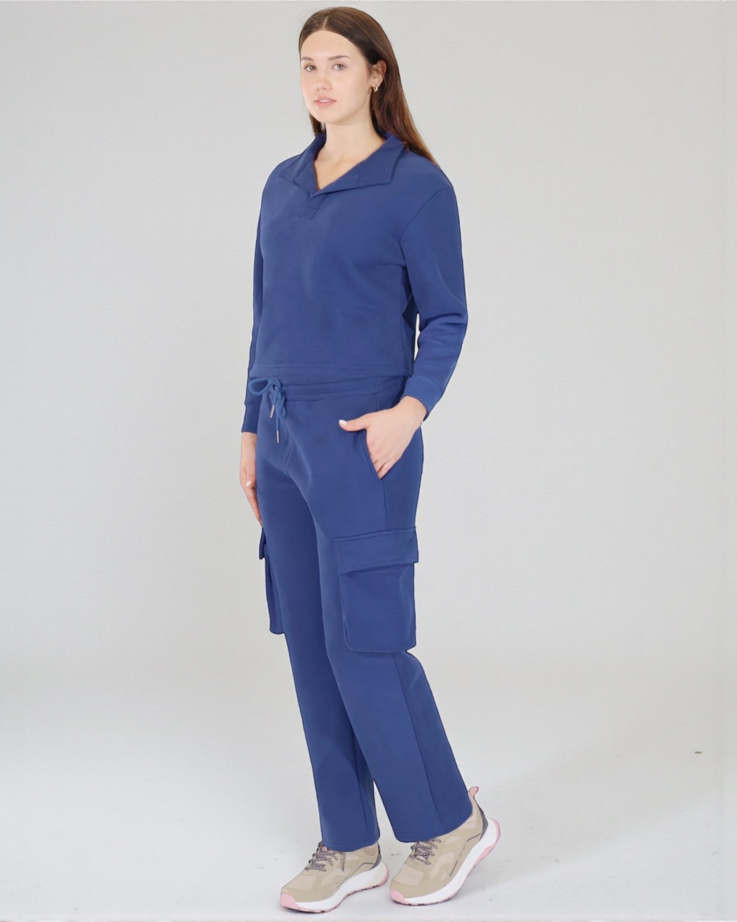 Women’s Soft Cargo Lounge Set Relax Fit