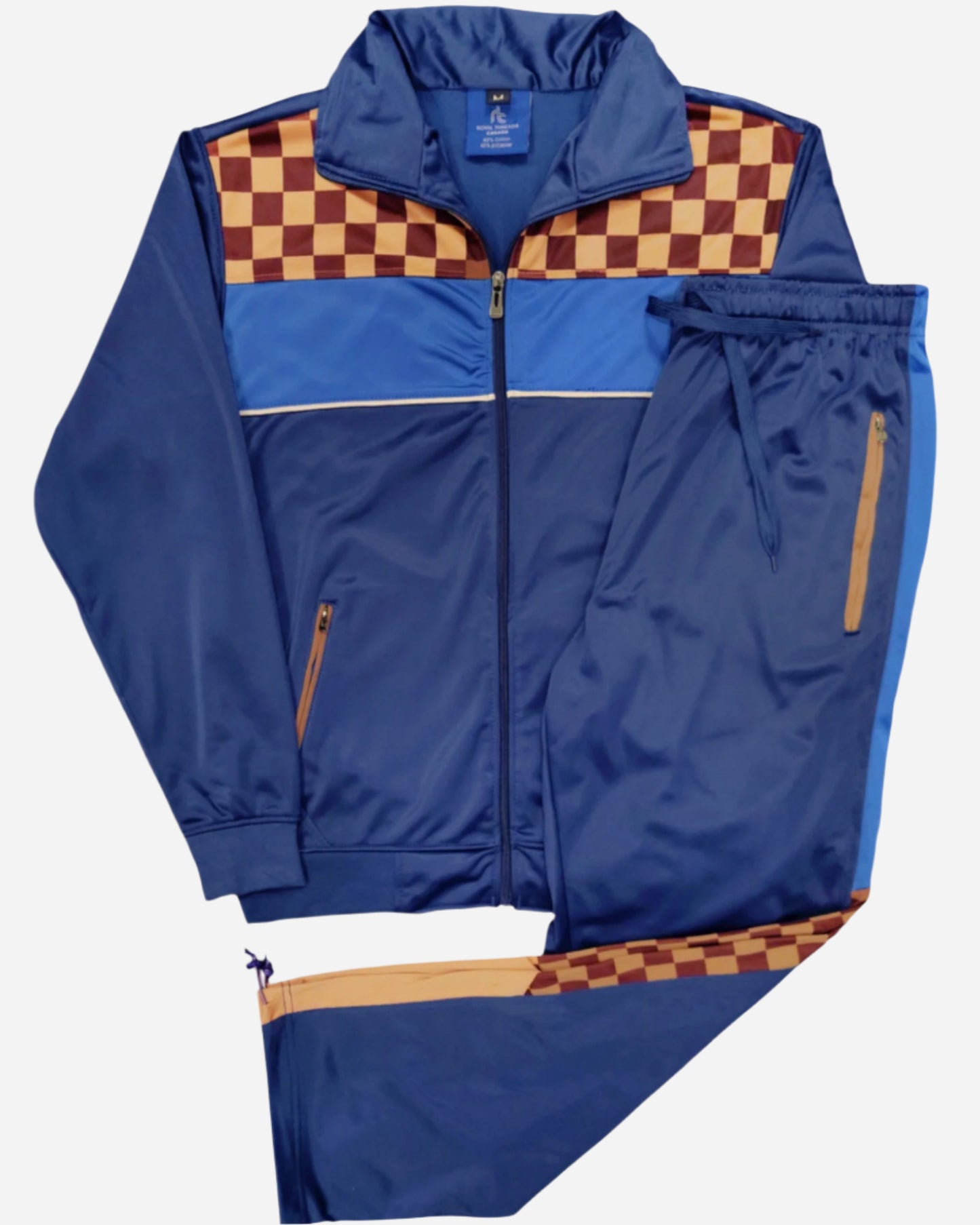 Men’s Tracksuit Traditional Checker Boxed Track jacket & Track pants