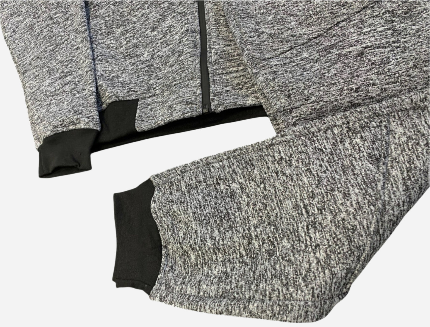 Men’s Warm Winter Tech Fleece Sweat Jacket Sweatpants Jogger Outfit