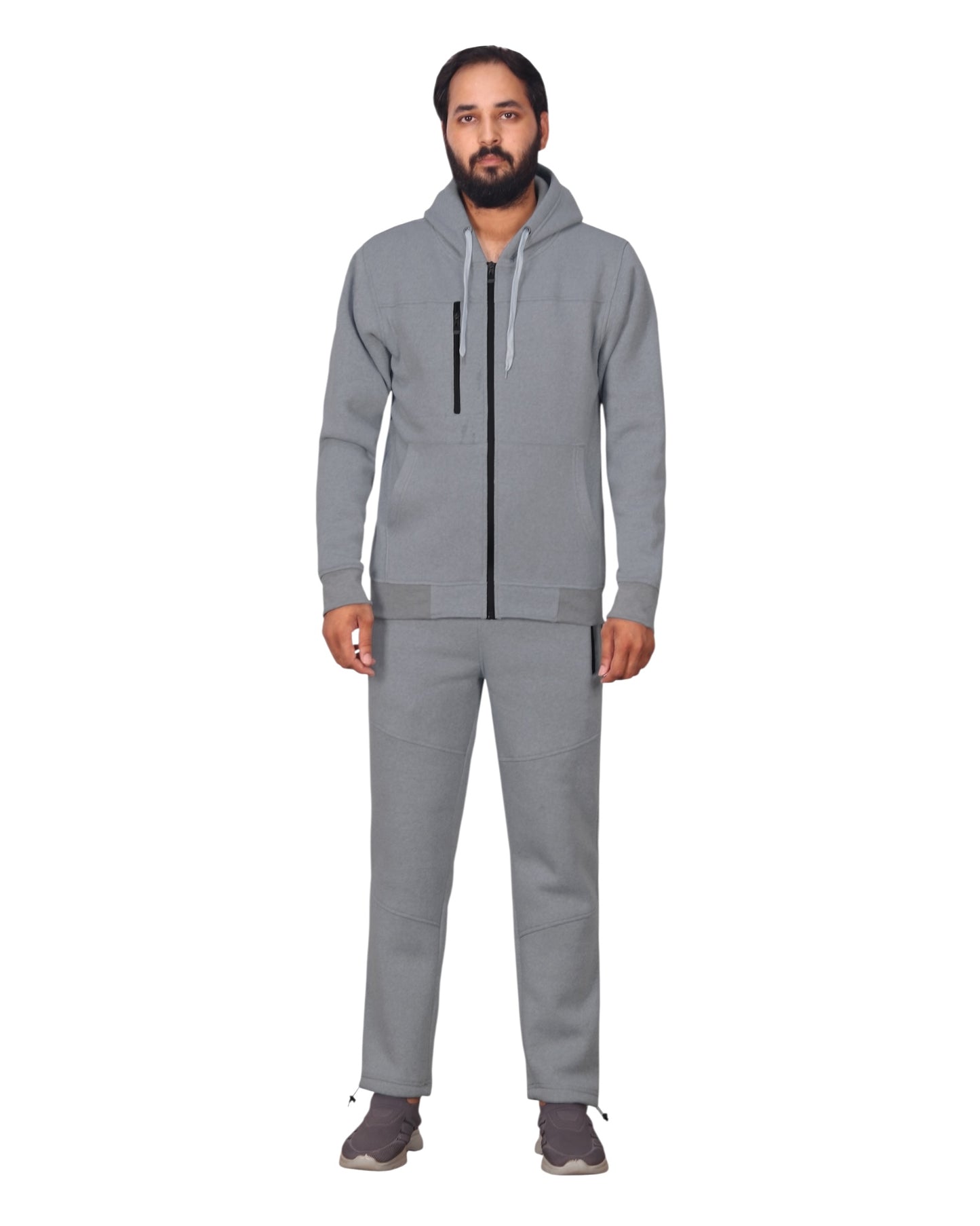 Men's Sweatsuit Soft Fleece Sweat Jacket with Sweatpants