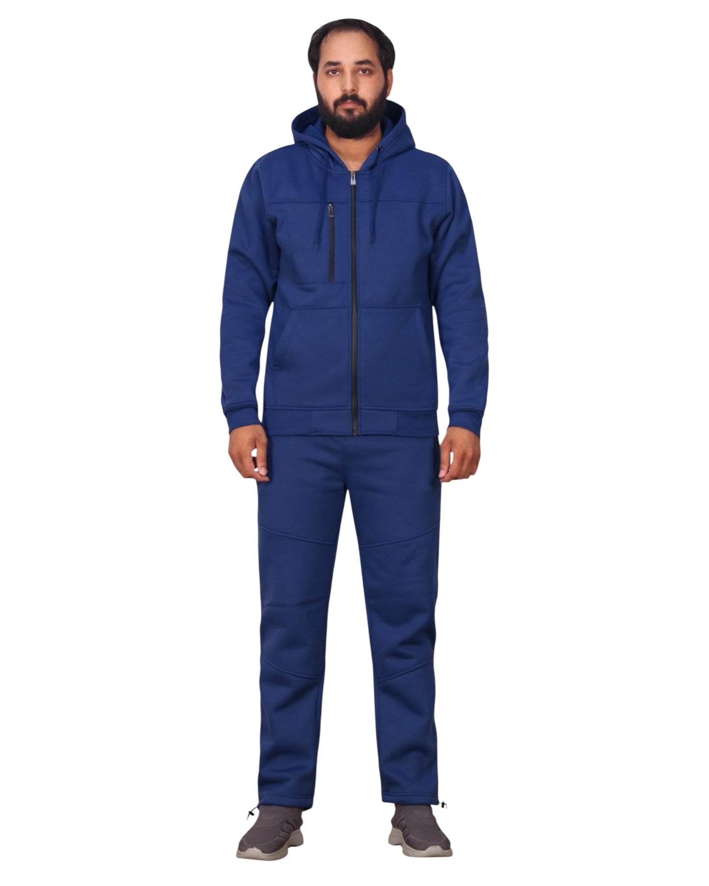 Men's Sweatsuit Soft Fleece Sweat Jacket with Sweatpants