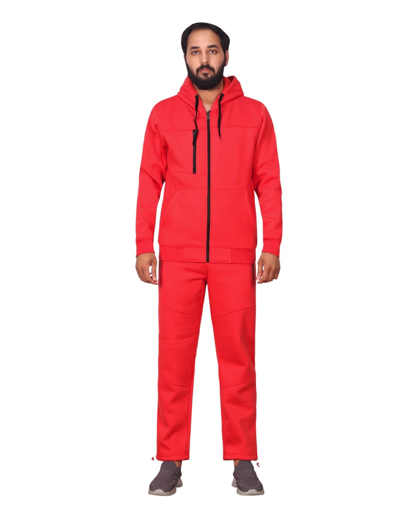 Men's Sweatsuit Soft Fleece Sweat Jacket with Sweatpants