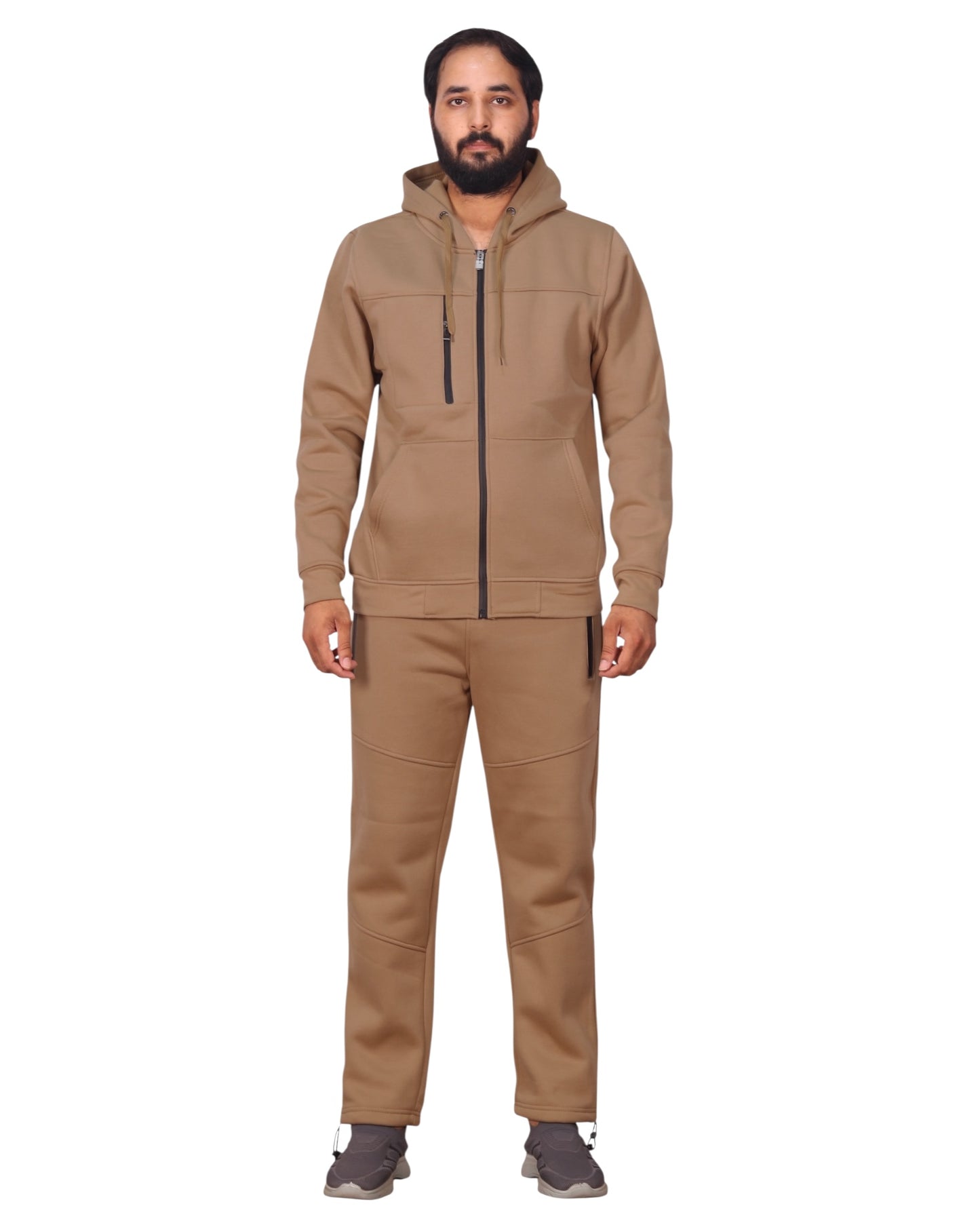 Men's Sweatsuit Soft Fleece Sweat Jacket with Sweatpants