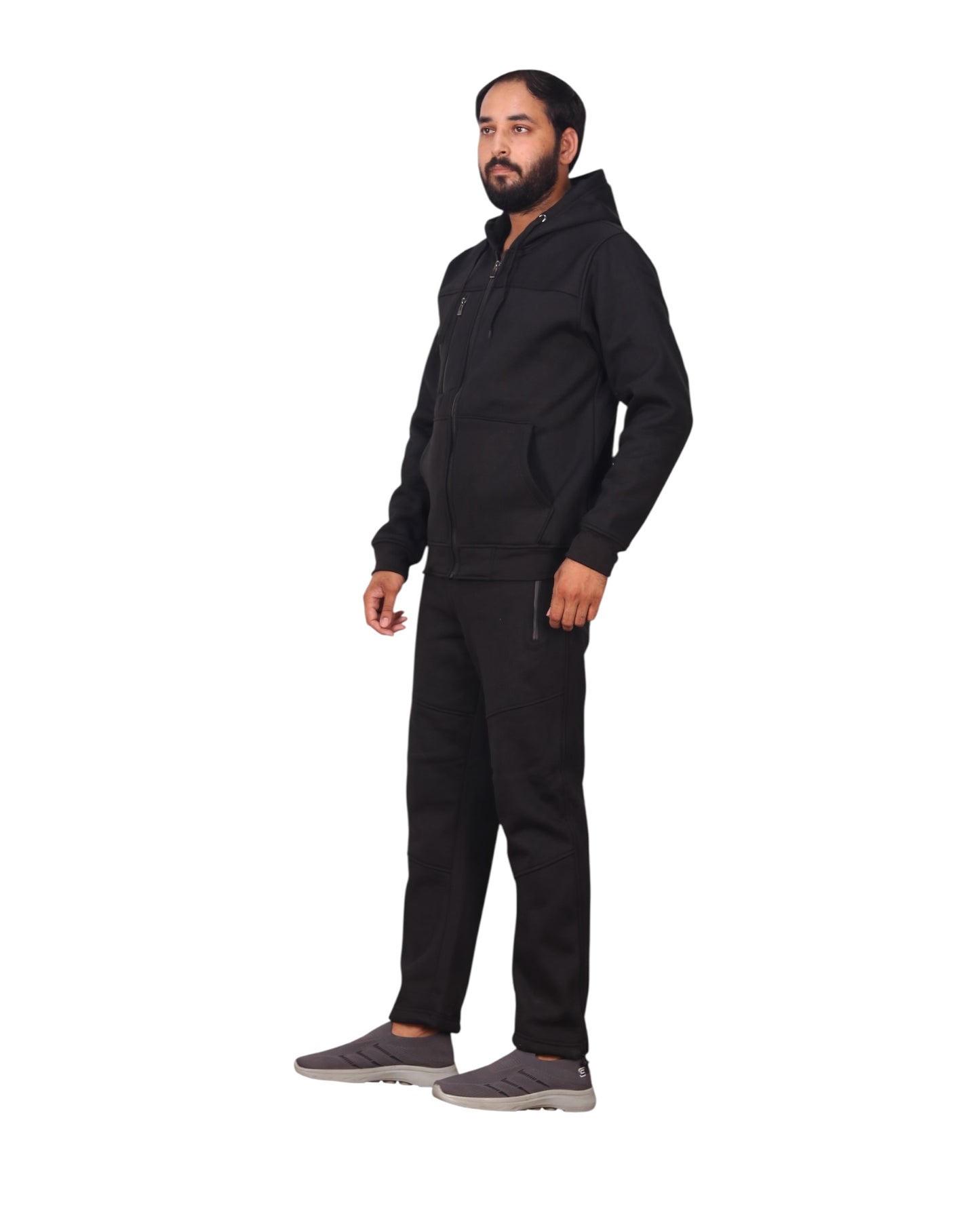 Men's Sweatsuit Soft Fleece Sweat Jacket with Sweatpants