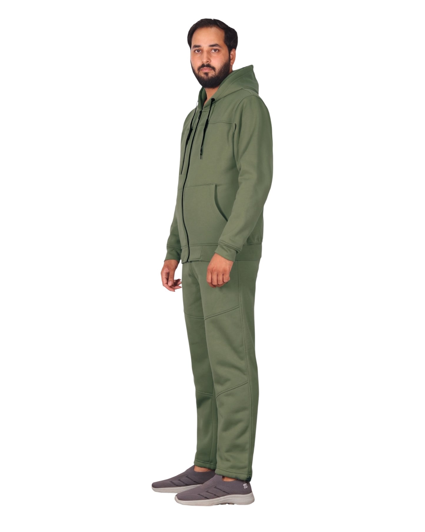 Men's Sweatsuit Soft Fleece Sweat Jacket with Sweatpants