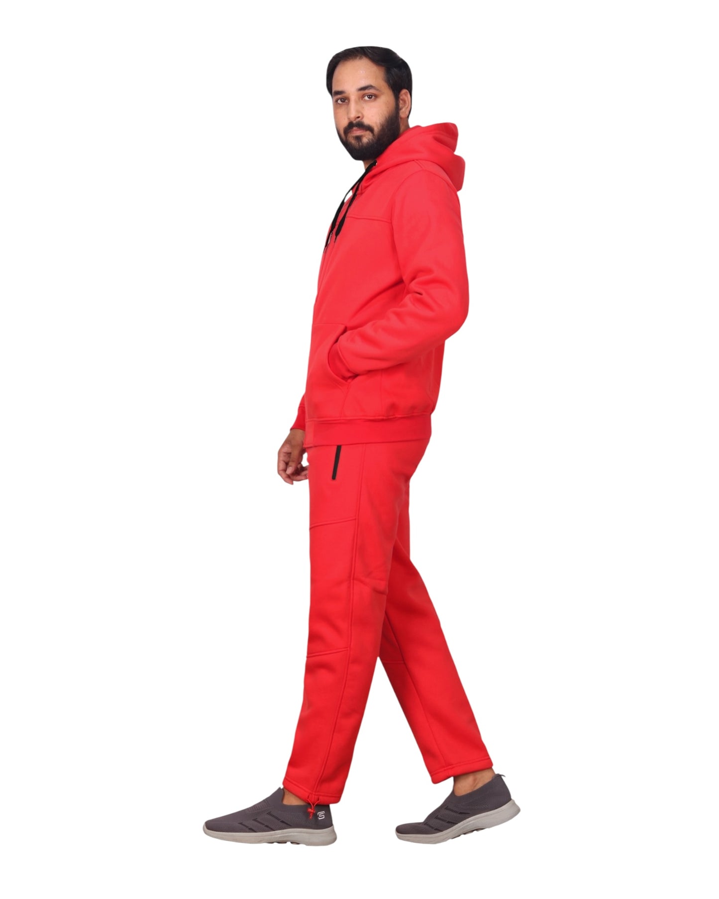 Men's Sweatsuit Soft Fleece Sweat Jacket with Sweatpants