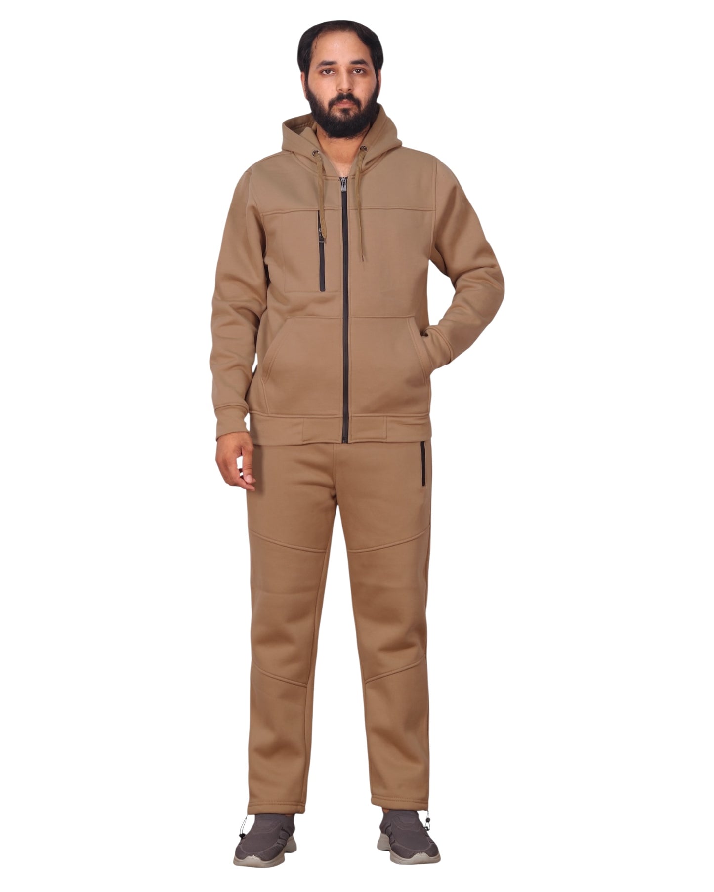 Men's Sweatsuit Soft Fleece Sweat Jacket with Sweatpants