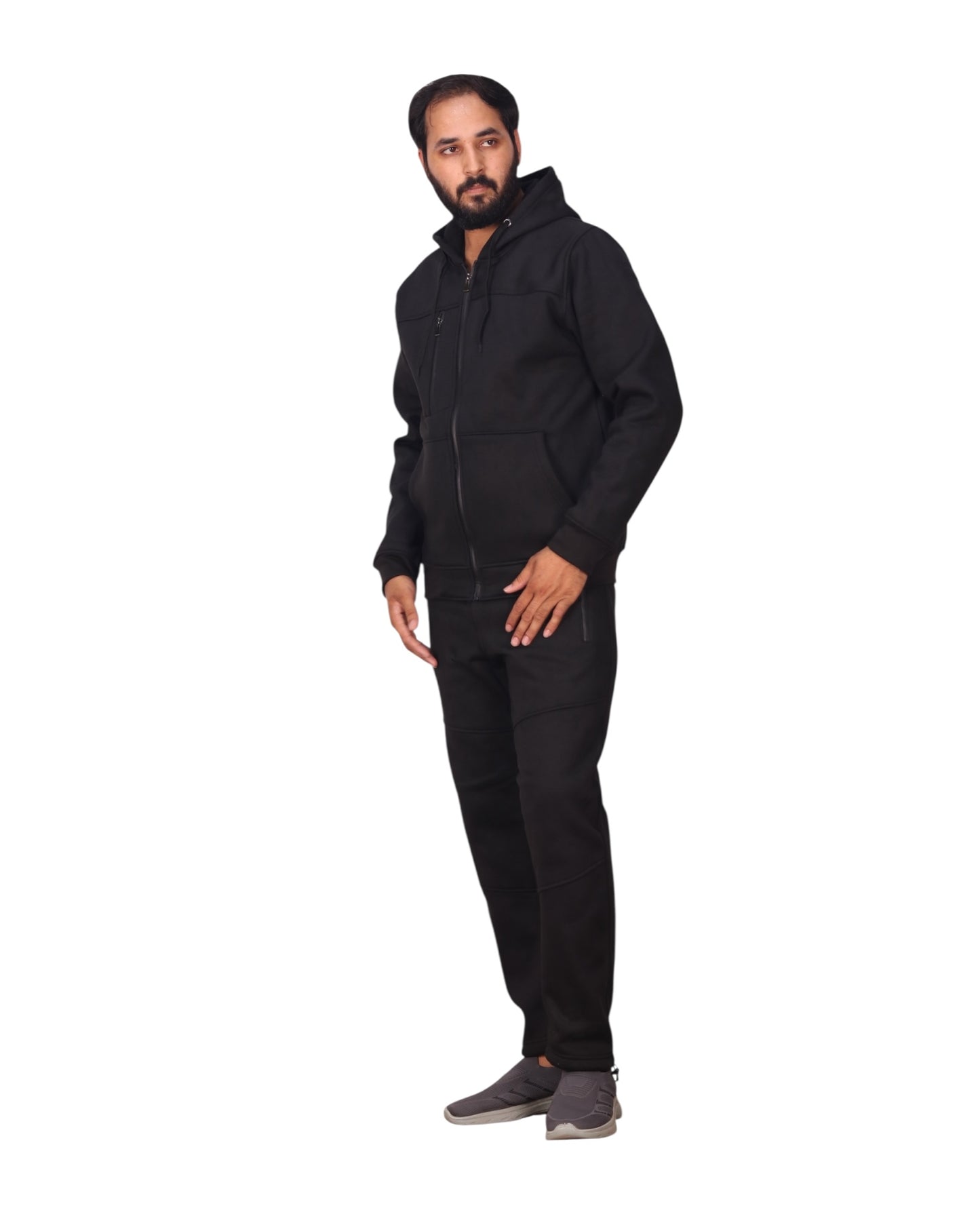 Men's Sweatsuit Soft Fleece Sweat Jacket with Sweatpants