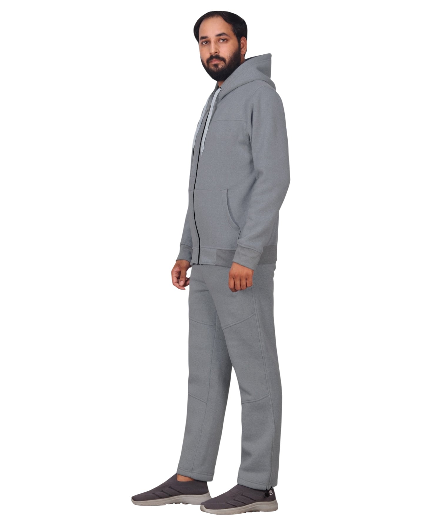 Men's Sweatsuit Soft Fleece Sweat Jacket with Sweatpants