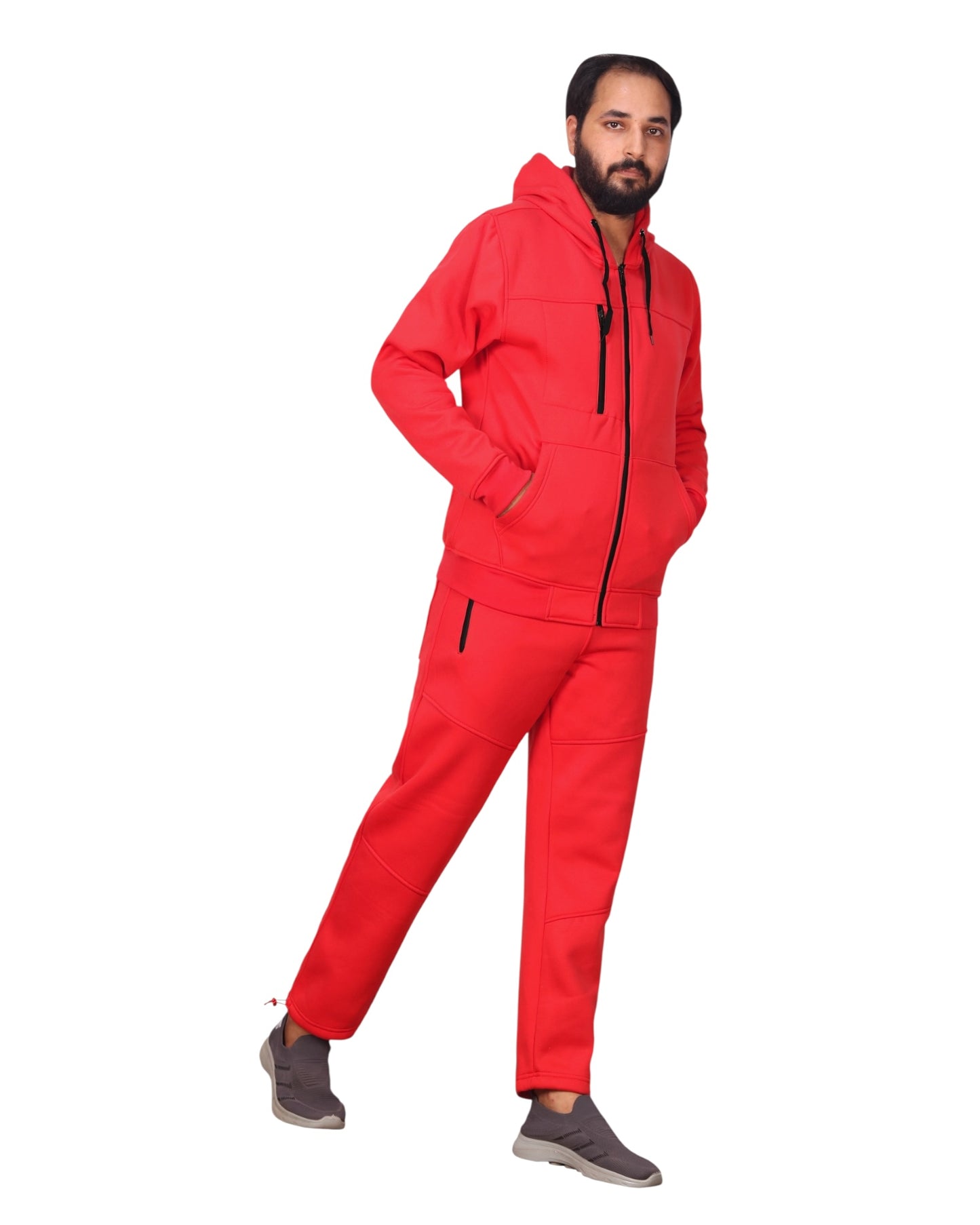 Men's Sweatsuit Soft Fleece Sweat Jacket with Sweatpants