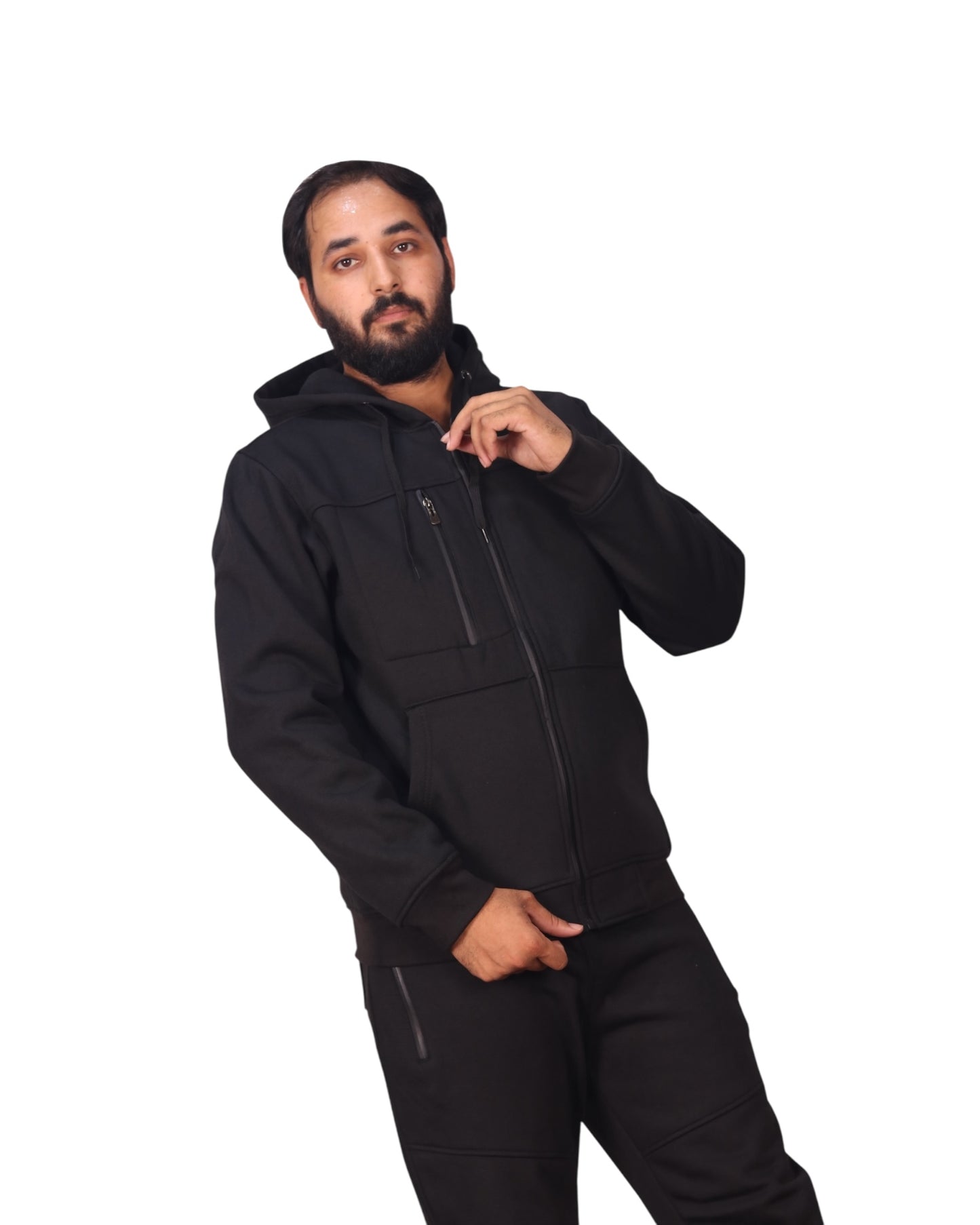 Men's Sweatsuit Soft Fleece Sweat Jacket with Sweatpants