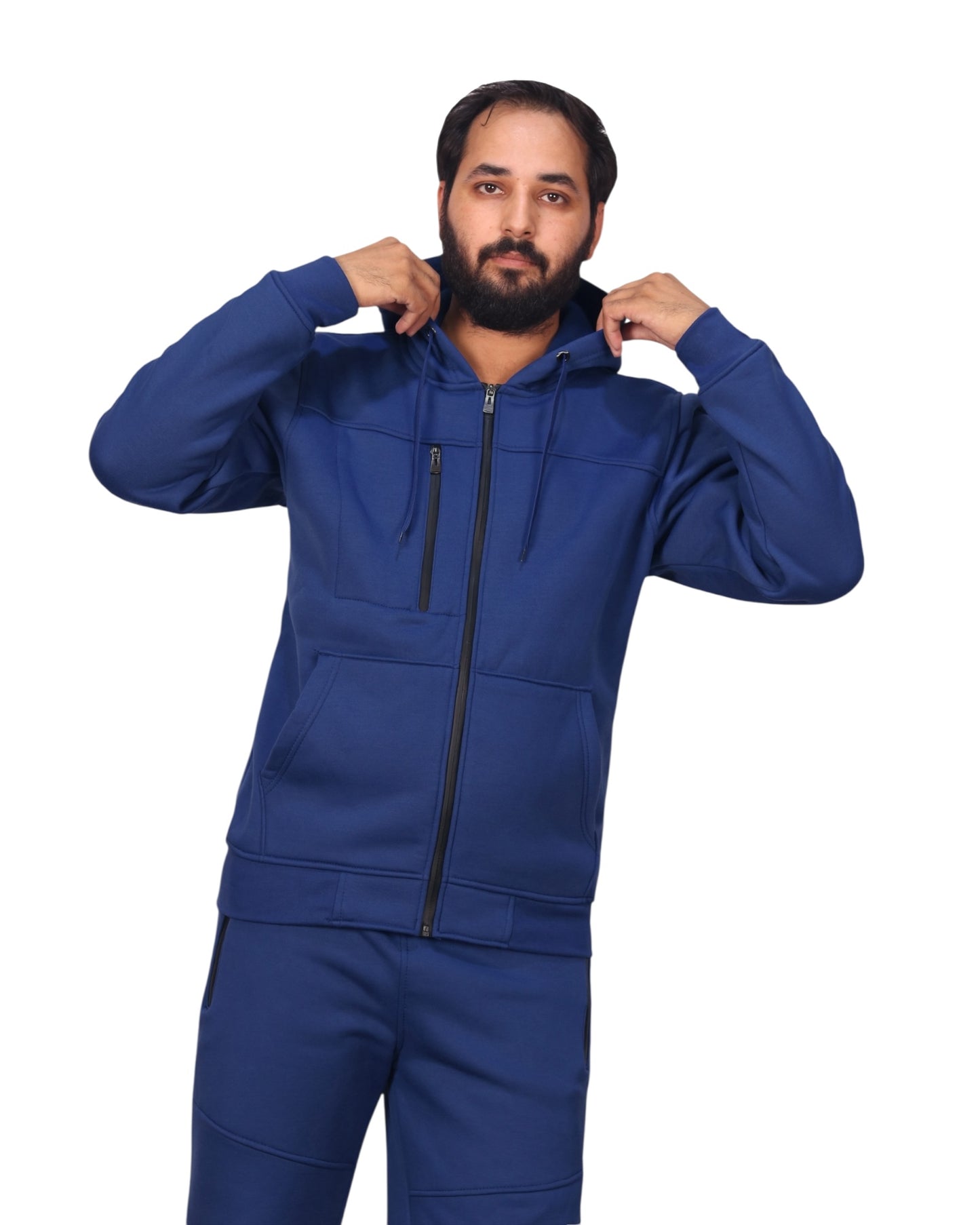 Men's Sweatsuit Soft Fleece Sweat Jacket with Sweatpants
