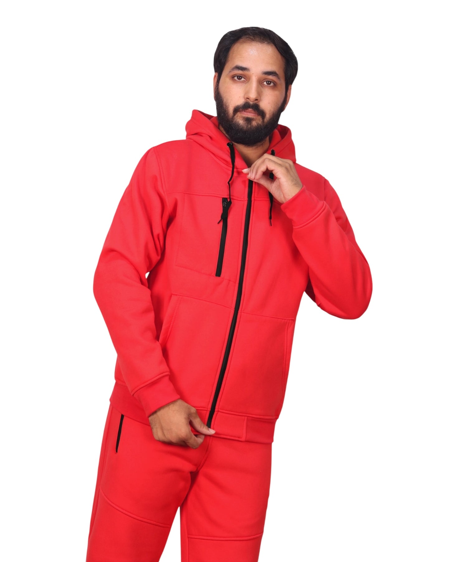 Men's Sweatsuit Soft Fleece Sweat Jacket with Sweatpants